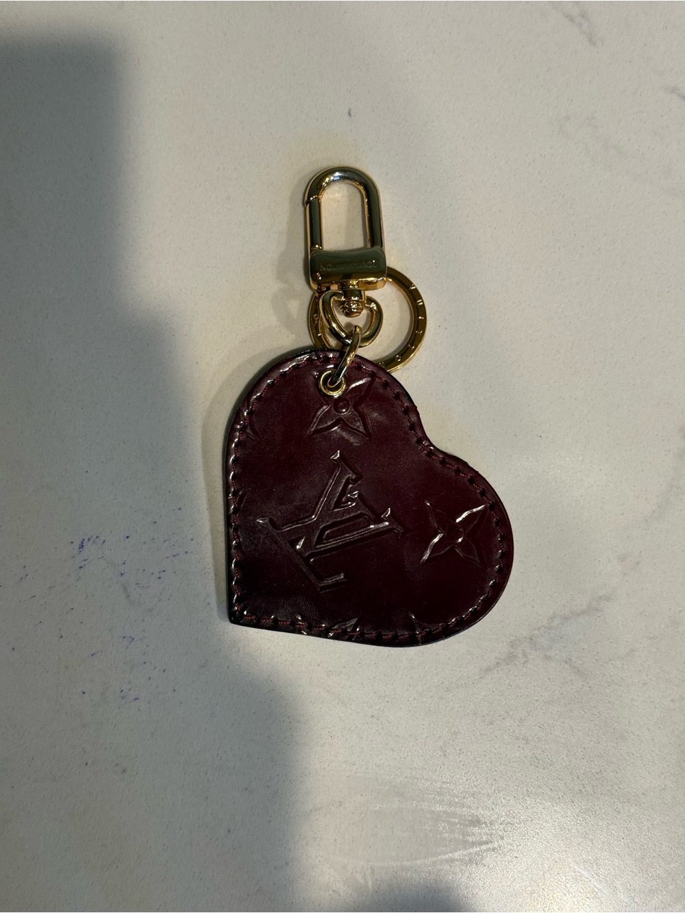 Louis Vuitton Vernis Heart Bag Charm